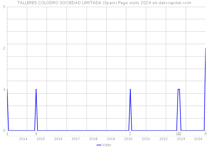 TALLERES COLODRO SOCIEDAD LIMITADA (Spain) Page visits 2024 