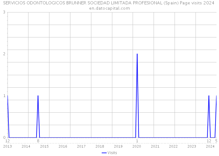 SERVICIOS ODONTOLOGICOS BRUNNER SOCIEDAD LIMITADA PROFESIONAL (Spain) Page visits 2024 