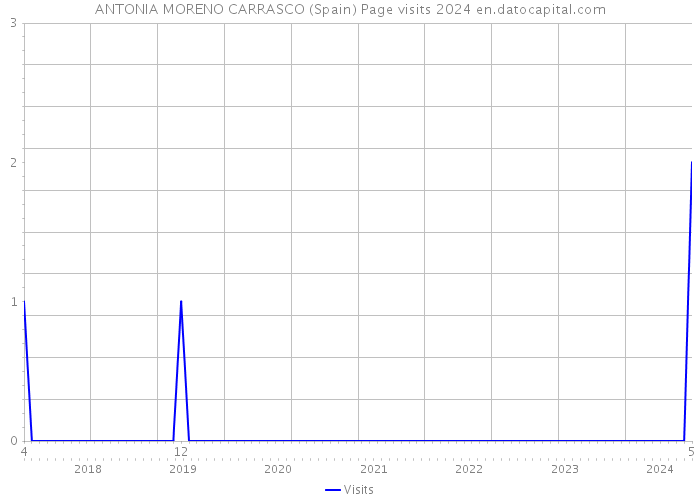 ANTONIA MORENO CARRASCO (Spain) Page visits 2024 
