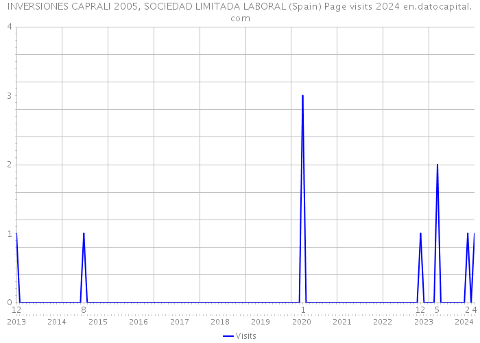 INVERSIONES CAPRALI 2005, SOCIEDAD LIMITADA LABORAL (Spain) Page visits 2024 