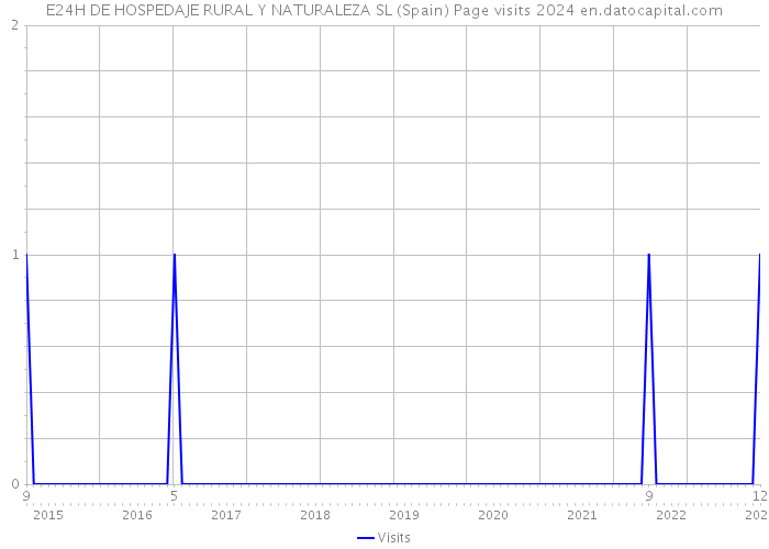E24H DE HOSPEDAJE RURAL Y NATURALEZA SL (Spain) Page visits 2024 