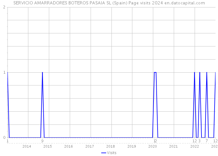 SERVICIO AMARRADORES BOTEROS PASAIA SL (Spain) Page visits 2024 
