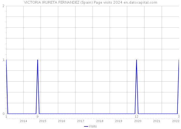 VICTORIA IRURETA FERNANDEZ (Spain) Page visits 2024 