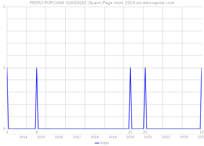 PEDRO PORCUNA GONZALEZ (Spain) Page visits 2024 