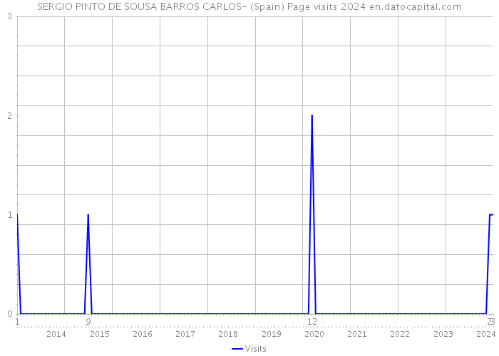 SERGIO PINTO DE SOUSA BARROS CARLOS- (Spain) Page visits 2024 