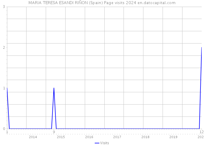 MARIA TERESA ESANDI RIÑON (Spain) Page visits 2024 