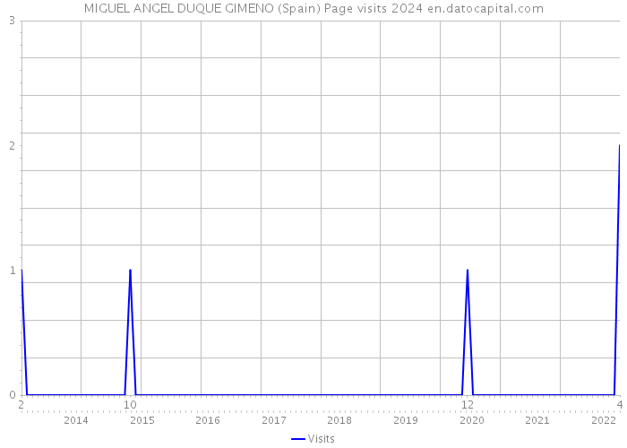 MIGUEL ANGEL DUQUE GIMENO (Spain) Page visits 2024 