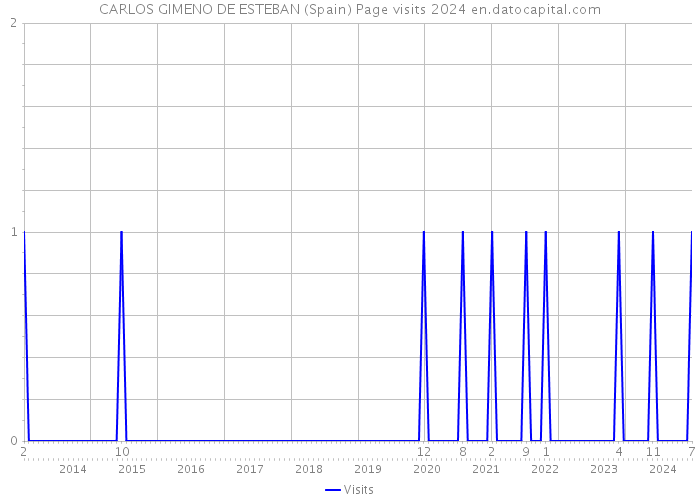 CARLOS GIMENO DE ESTEBAN (Spain) Page visits 2024 