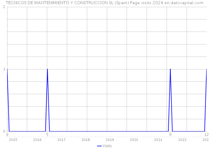 TECNICOS DE MANTENIMIENTO Y CONSTRUCCION SL (Spain) Page visits 2024 