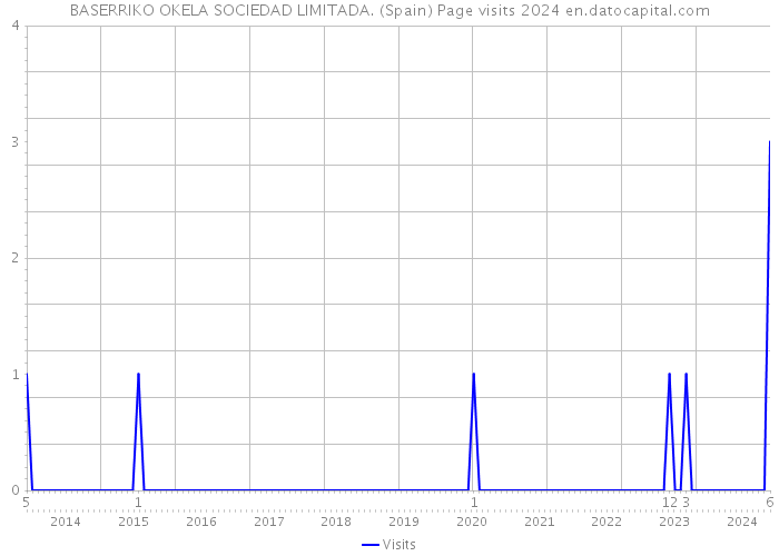 BASERRIKO OKELA SOCIEDAD LIMITADA. (Spain) Page visits 2024 