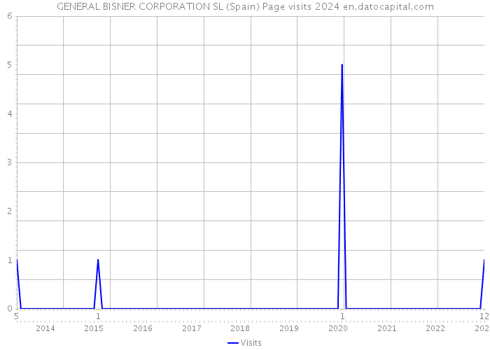 GENERAL BISNER CORPORATION SL (Spain) Page visits 2024 