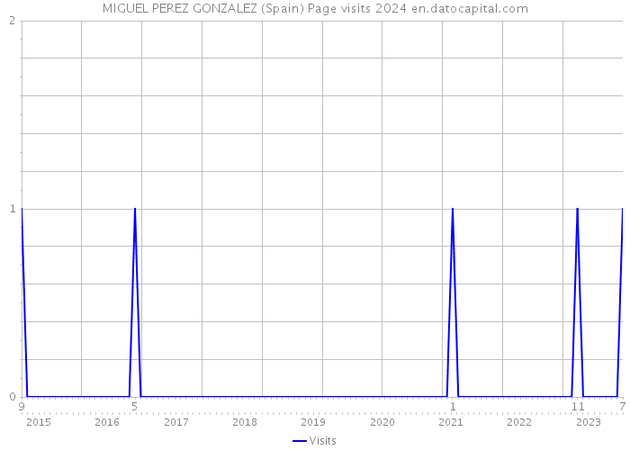 MIGUEL PEREZ GONZALEZ (Spain) Page visits 2024 