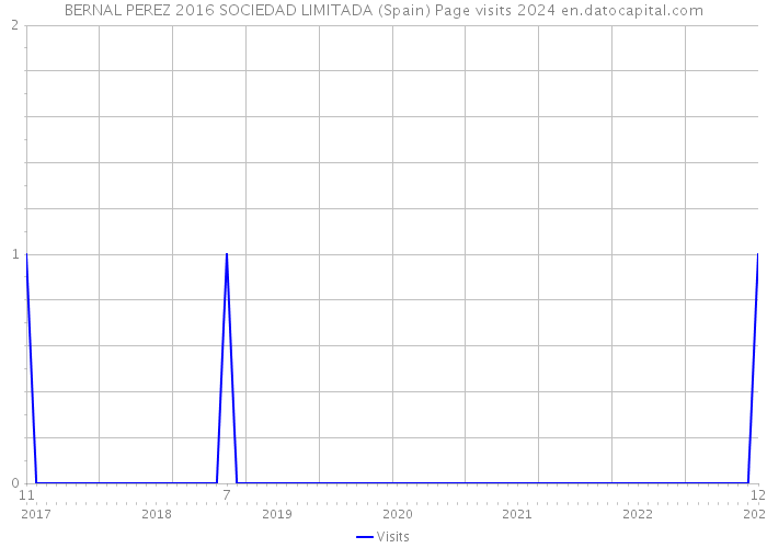 BERNAL PEREZ 2016 SOCIEDAD LIMITADA (Spain) Page visits 2024 