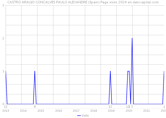 CASTRO ARAUJO GONCALVES PAULO ALEXANDRE (Spain) Page visits 2024 