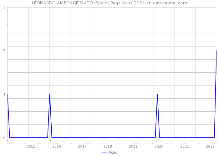 LEONARDO AMBOAGE MATO (Spain) Page visits 2024 