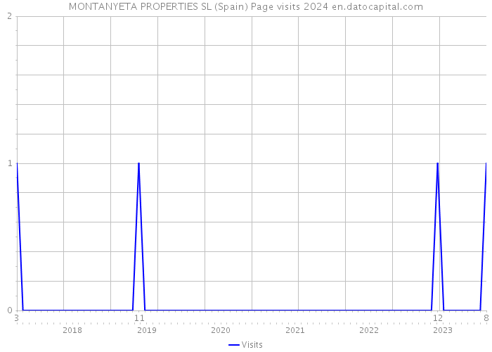 MONTANYETA PROPERTIES SL (Spain) Page visits 2024 