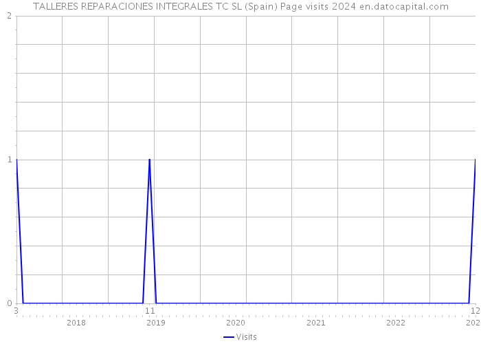 TALLERES REPARACIONES INTEGRALES TC SL (Spain) Page visits 2024 