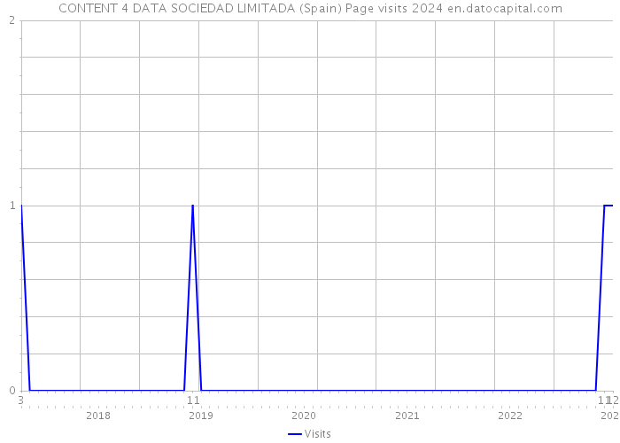 CONTENT 4 DATA SOCIEDAD LIMITADA (Spain) Page visits 2024 