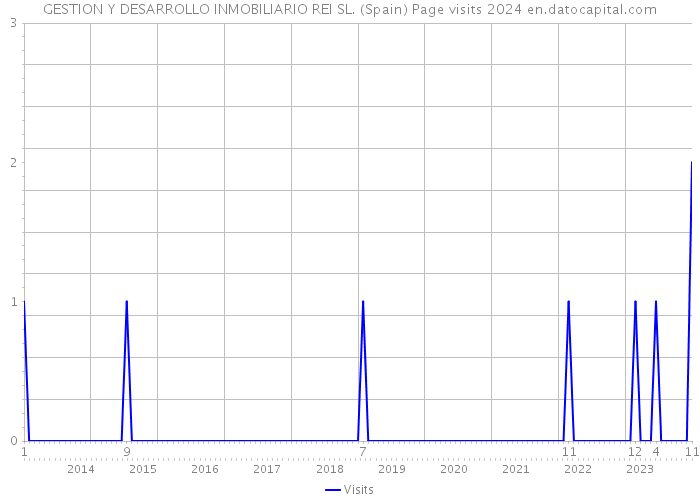 GESTION Y DESARROLLO INMOBILIARIO REI SL. (Spain) Page visits 2024 