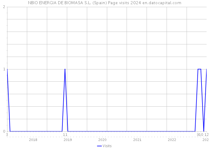 NBIO ENERGIA DE BIOMASA S.L. (Spain) Page visits 2024 