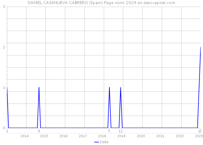 DANIEL CASANUEVA CABRERO (Spain) Page visits 2024 