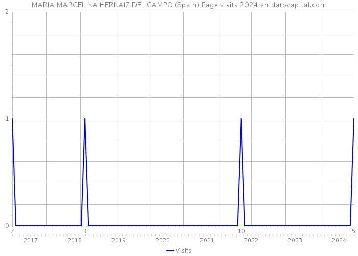 MARIA MARCELINA HERNAIZ DEL CAMPO (Spain) Page visits 2024 