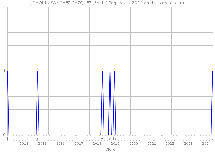JOAQUIN SANCHEZ GAZQUEZ (Spain) Page visits 2024 