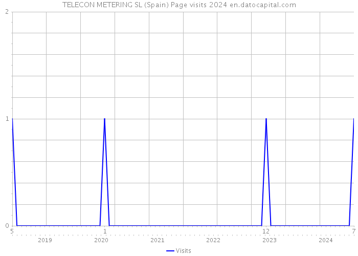 TELECON METERING SL (Spain) Page visits 2024 