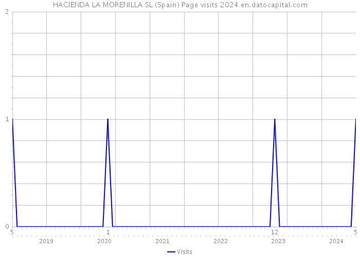 HACIENDA LA MORENILLA SL (Spain) Page visits 2024 