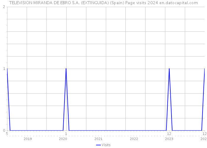TELEVISION MIRANDA DE EBRO S.A. (EXTINGUIDA) (Spain) Page visits 2024 