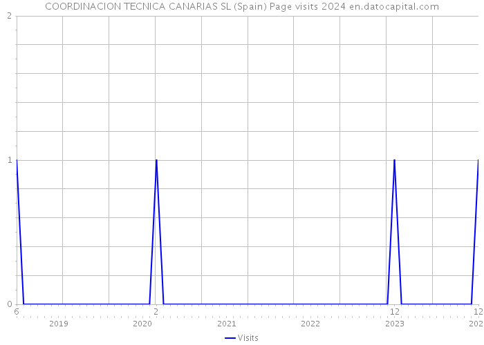 COORDINACION TECNICA CANARIAS SL (Spain) Page visits 2024 