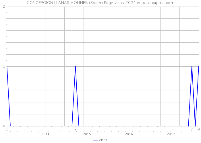 CONCEPCION LLANAS MOLINER (Spain) Page visits 2024 