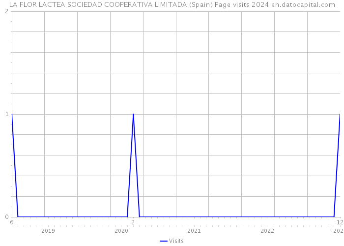 LA FLOR LACTEA SOCIEDAD COOPERATIVA LIMITADA (Spain) Page visits 2024 