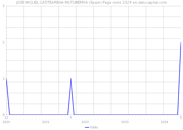 JOSE MIGUEL GASTEARENA MUTUBERRIA (Spain) Page visits 2024 