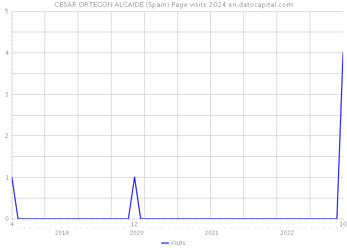 CESAR ORTEGON ALCAIDE (Spain) Page visits 2024 