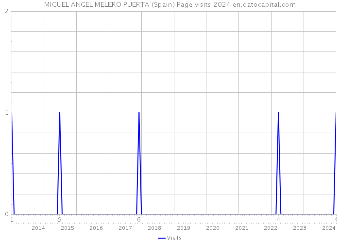 MIGUEL ANGEL MELERO PUERTA (Spain) Page visits 2024 