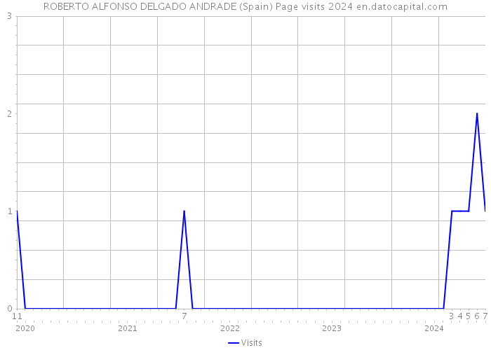 ROBERTO ALFONSO DELGADO ANDRADE (Spain) Page visits 2024 