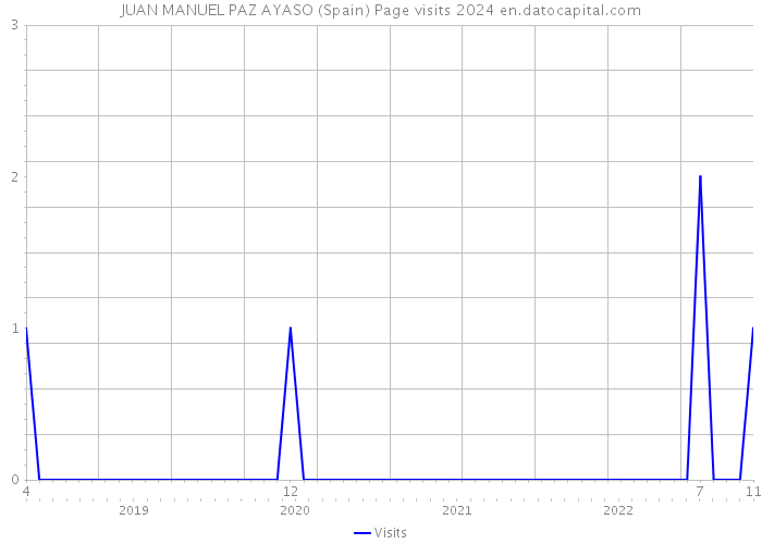 JUAN MANUEL PAZ AYASO (Spain) Page visits 2024 