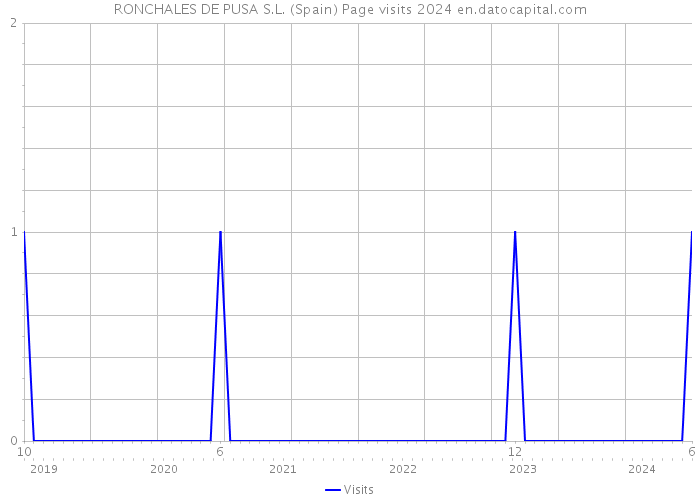 RONCHALES DE PUSA S.L. (Spain) Page visits 2024 