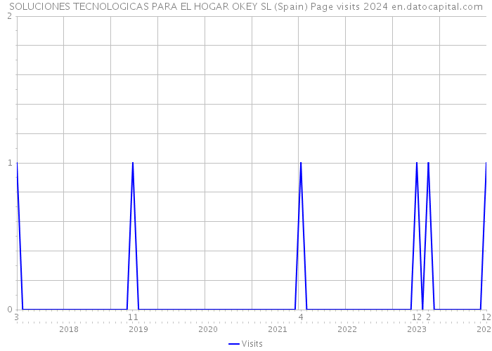 SOLUCIONES TECNOLOGICAS PARA EL HOGAR OKEY SL (Spain) Page visits 2024 