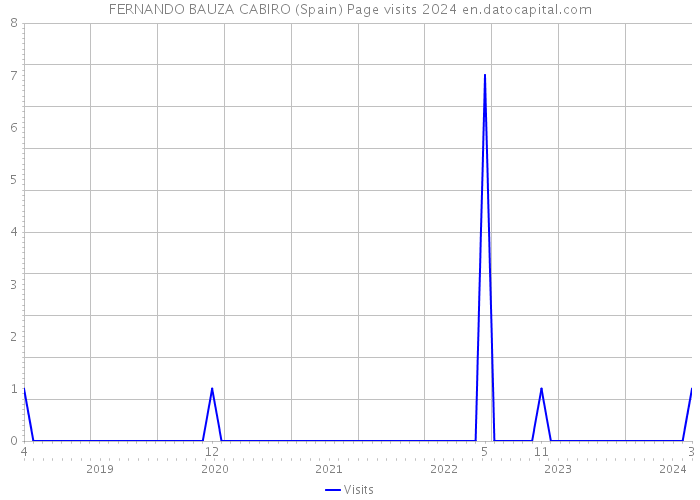 FERNANDO BAUZA CABIRO (Spain) Page visits 2024 