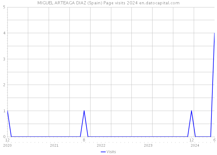 MIGUEL ARTEAGA DIAZ (Spain) Page visits 2024 