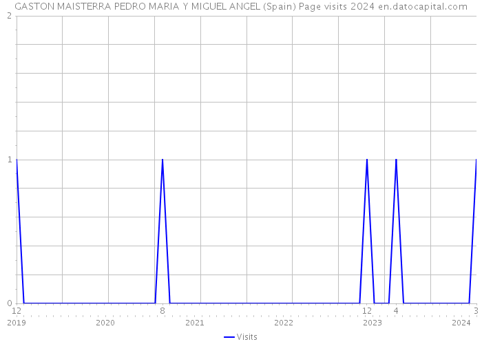 GASTON MAISTERRA PEDRO MARIA Y MIGUEL ANGEL (Spain) Page visits 2024 