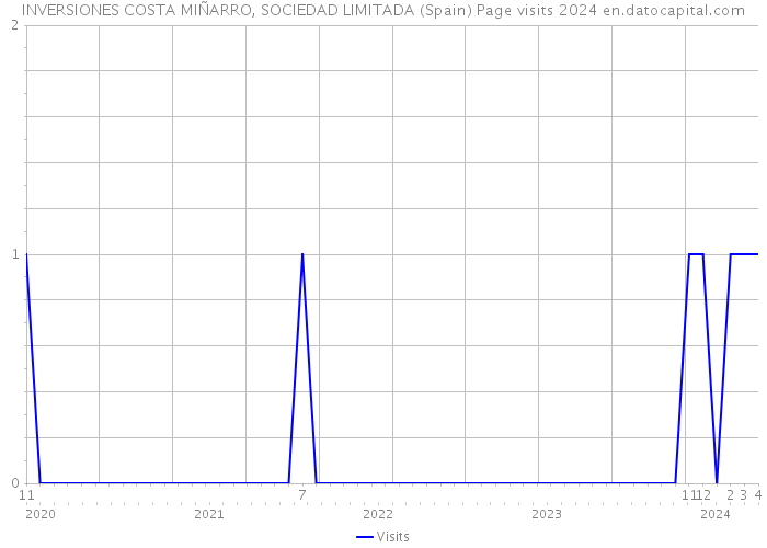 INVERSIONES COSTA MIÑARRO, SOCIEDAD LIMITADA (Spain) Page visits 2024 