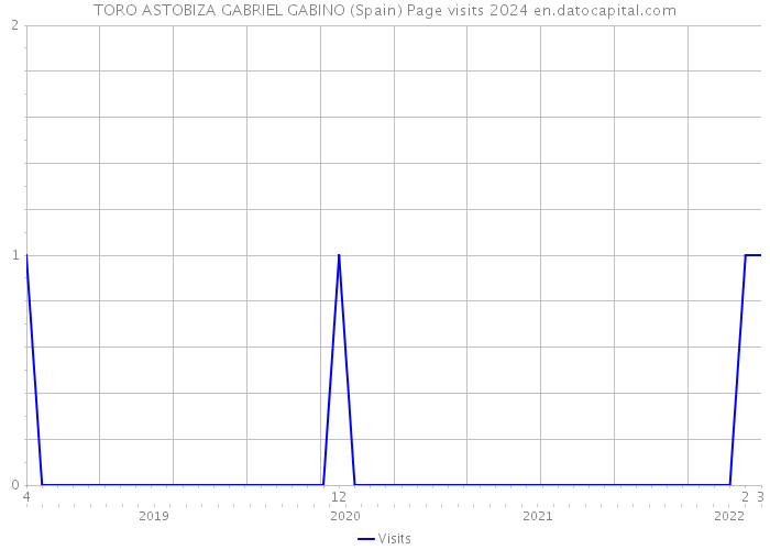 TORO ASTOBIZA GABRIEL GABINO (Spain) Page visits 2024 