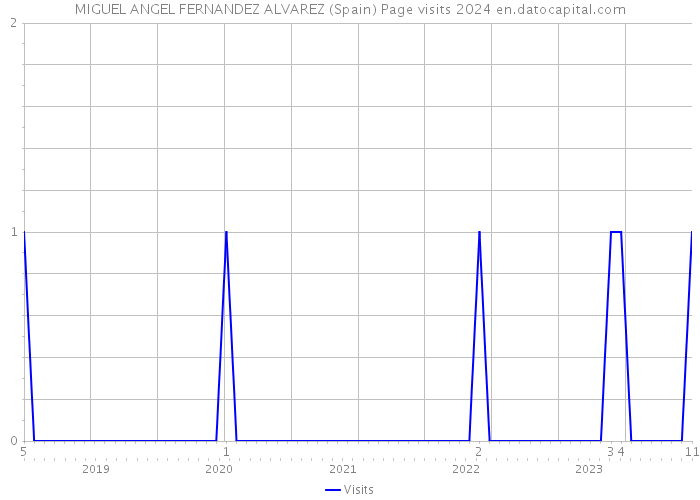 MIGUEL ANGEL FERNANDEZ ALVAREZ (Spain) Page visits 2024 