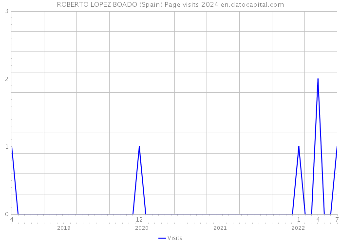 ROBERTO LOPEZ BOADO (Spain) Page visits 2024 
