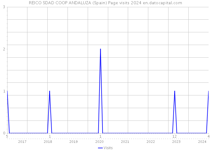 REICO SDAD COOP ANDALUZA (Spain) Page visits 2024 