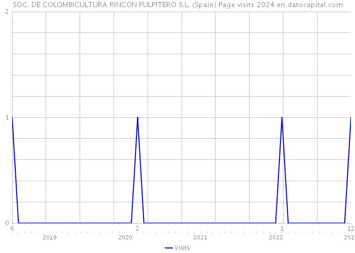 SOC. DE COLOMBICULTURA RINCON PULPITERO S.L. (Spain) Page visits 2024 