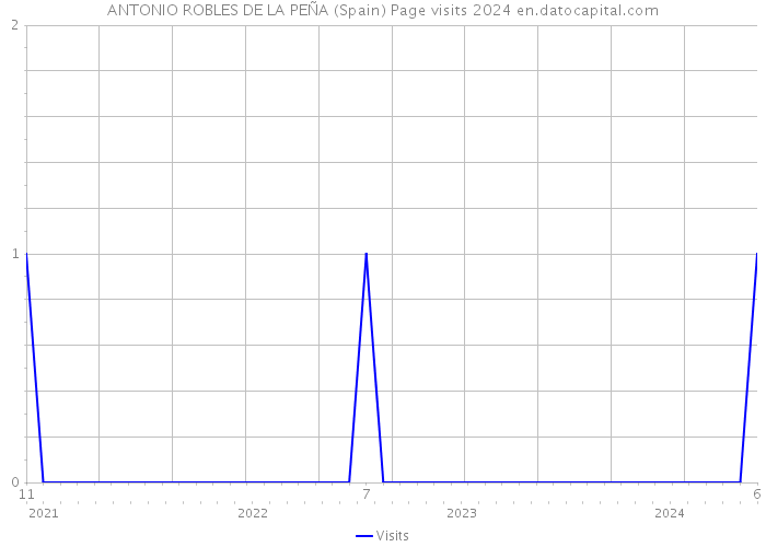 ANTONIO ROBLES DE LA PEÑA (Spain) Page visits 2024 